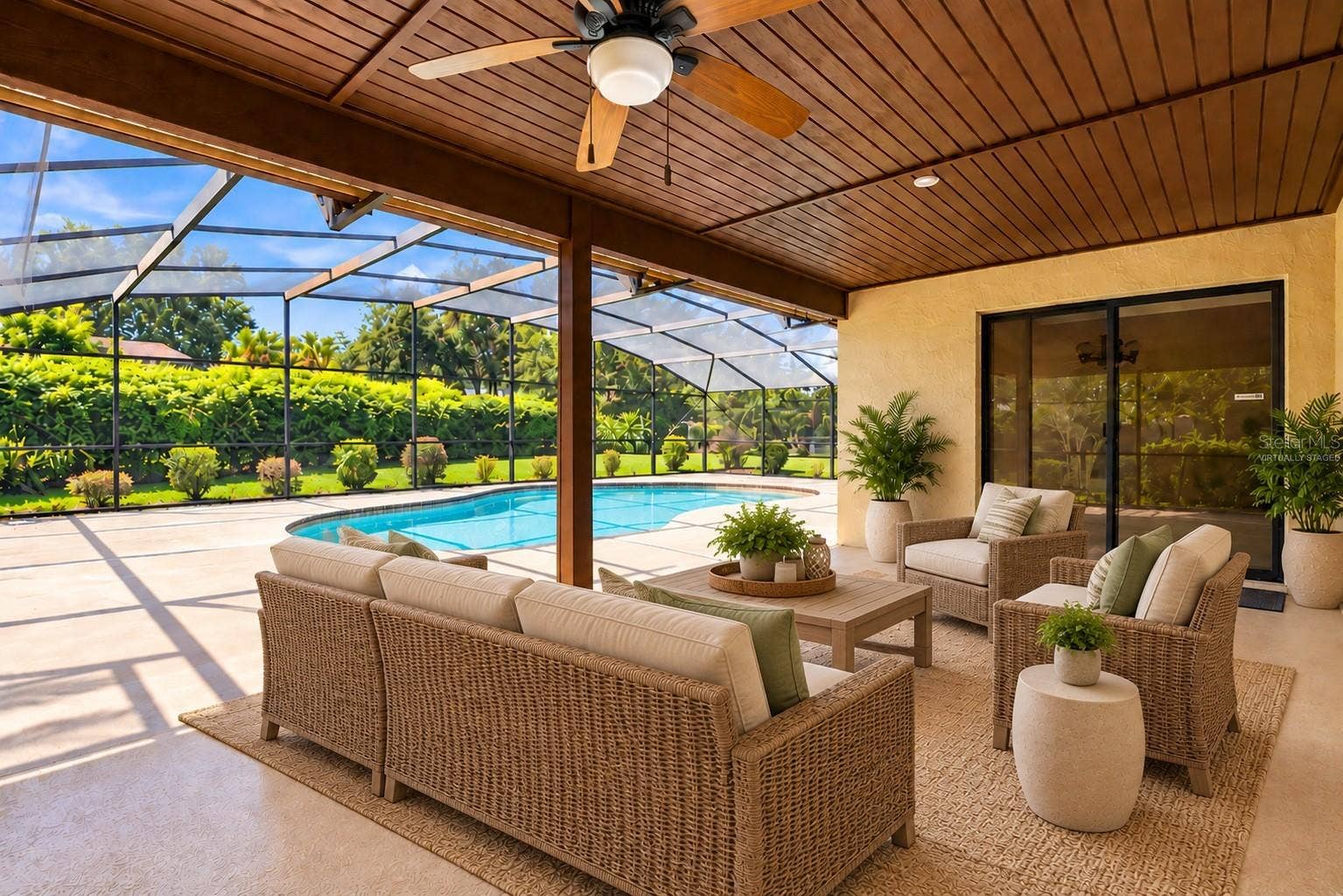 7201 MOSS LEAF LANE, Orlando, FL 32819 Virtually Staged Patio