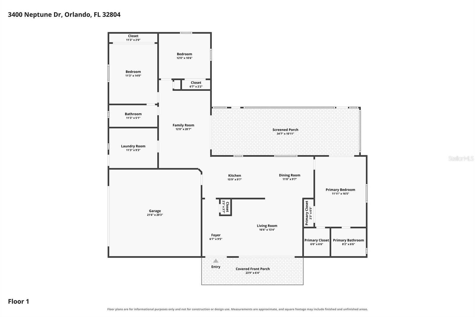 3400 NEPTUNE DRIVE, Orlando, FL 32804