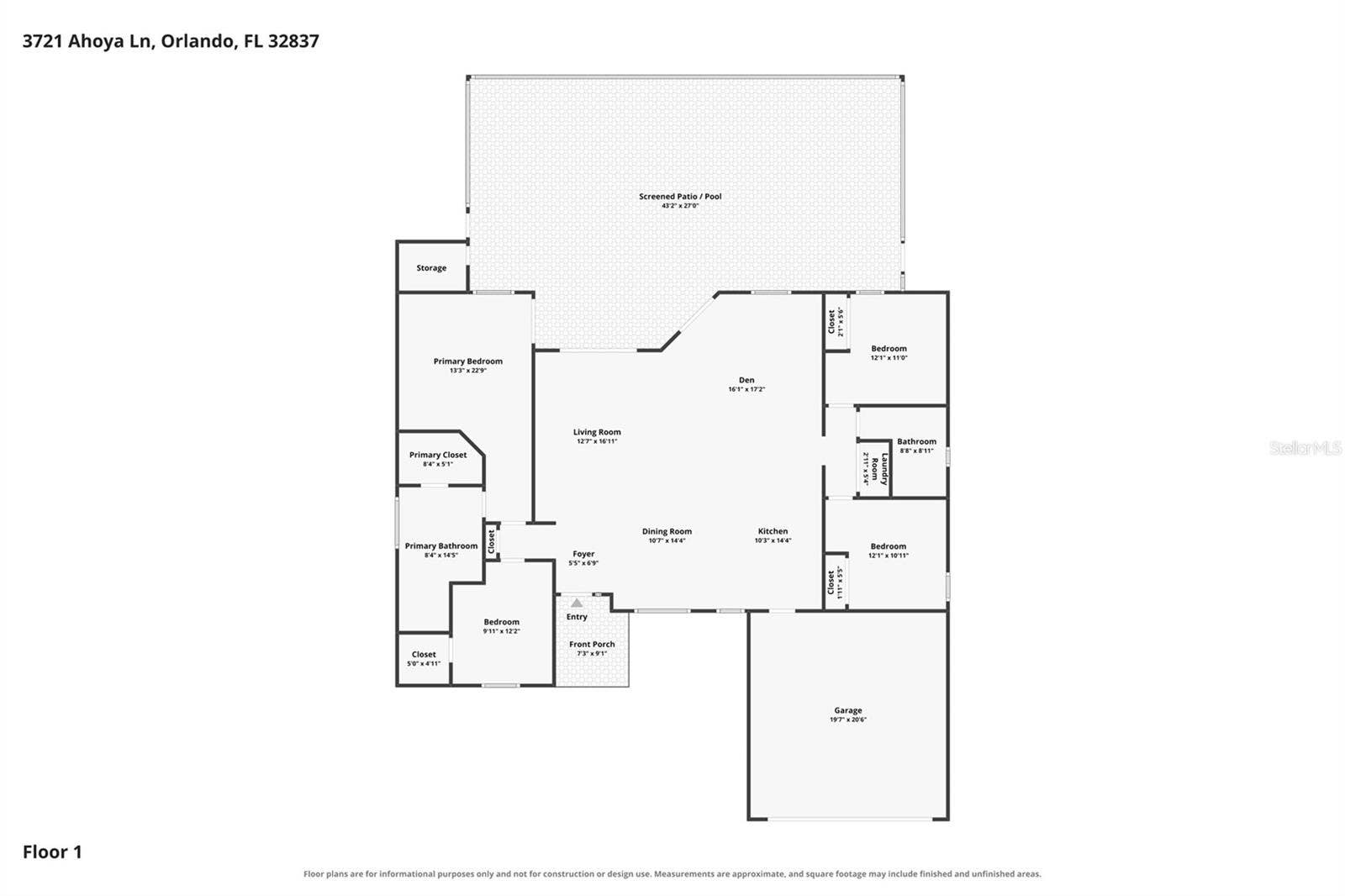 3721 AHOYA LANE, Orlando, FL 32837 3721 AHOYA LANE, Orlando, FL 32837