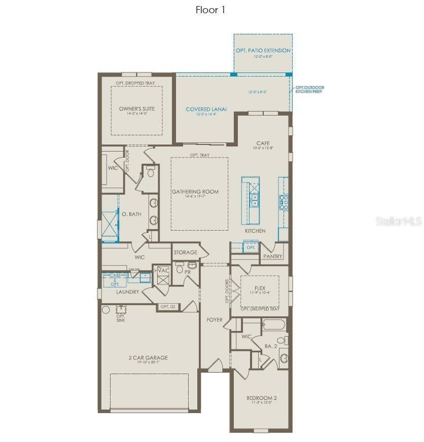 5094 SUNFALLS AVENUE, St Cloud, FL 34772 Floor Plan - Floor One