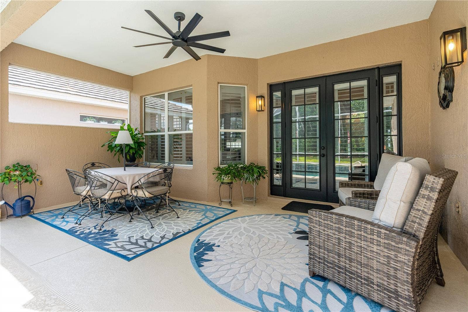 520 SOTHEBY WAY, Debary, FL 32713 The relaxing back porch/lanai; French doors lead into the Great Room