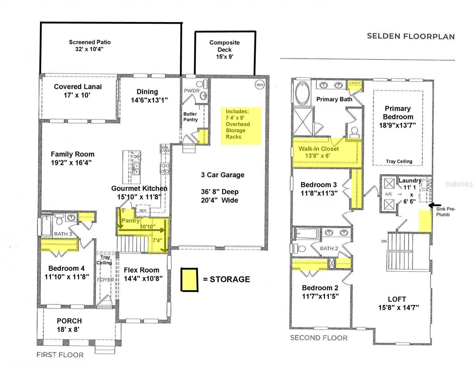 Selden Floor PlanLoft can be Bed 5
