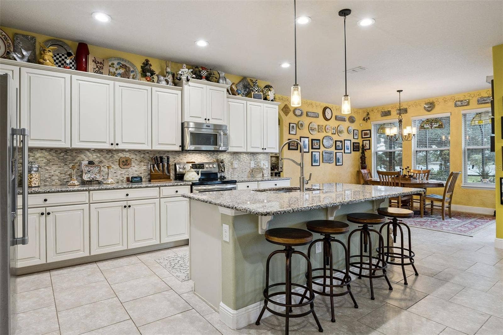 Lots of Cabinets Plus HUGE Pantry with Under the Stairs Storage