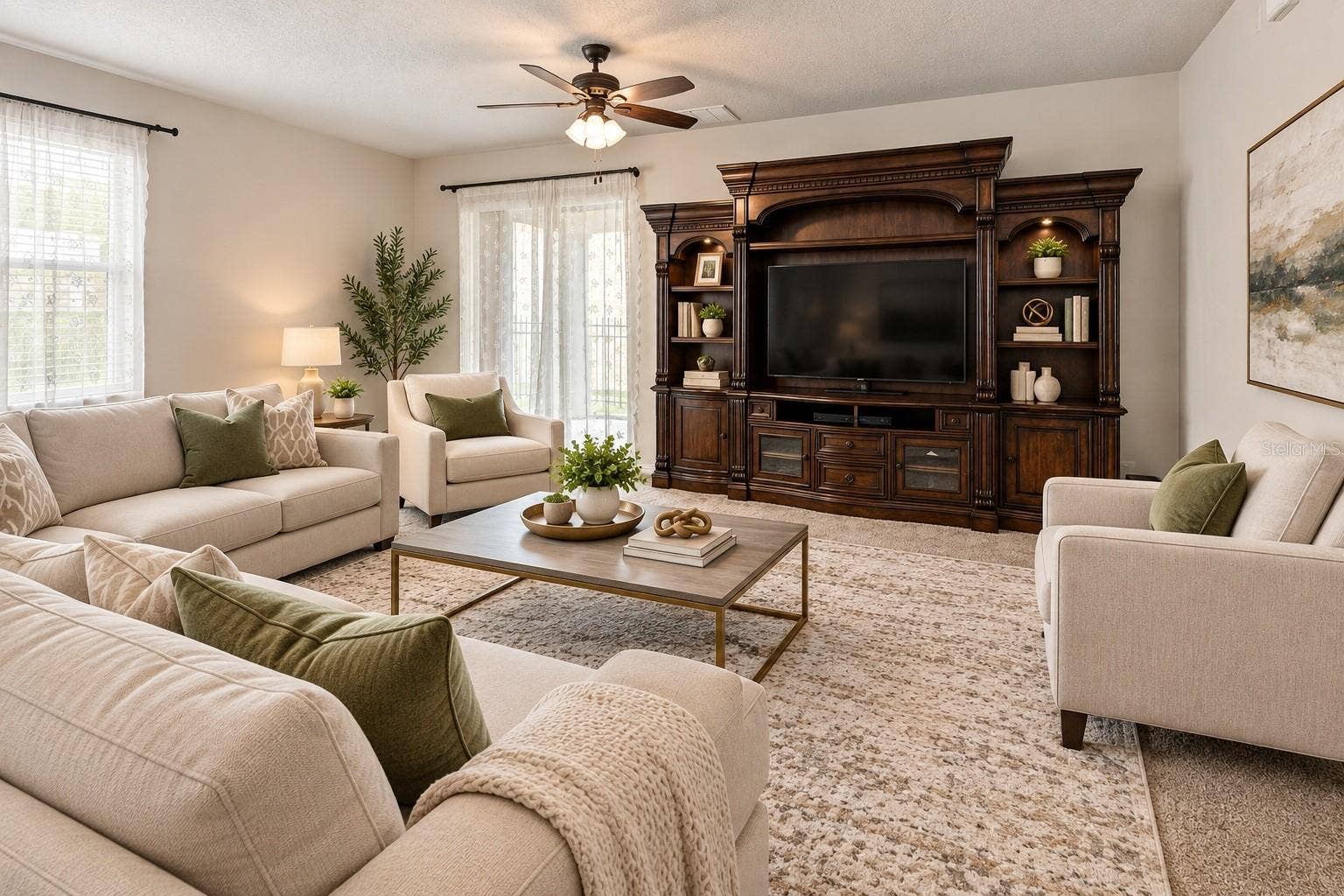 6049 FENDER COURT, Orlando, FL 32837 Virtual staging Family Room