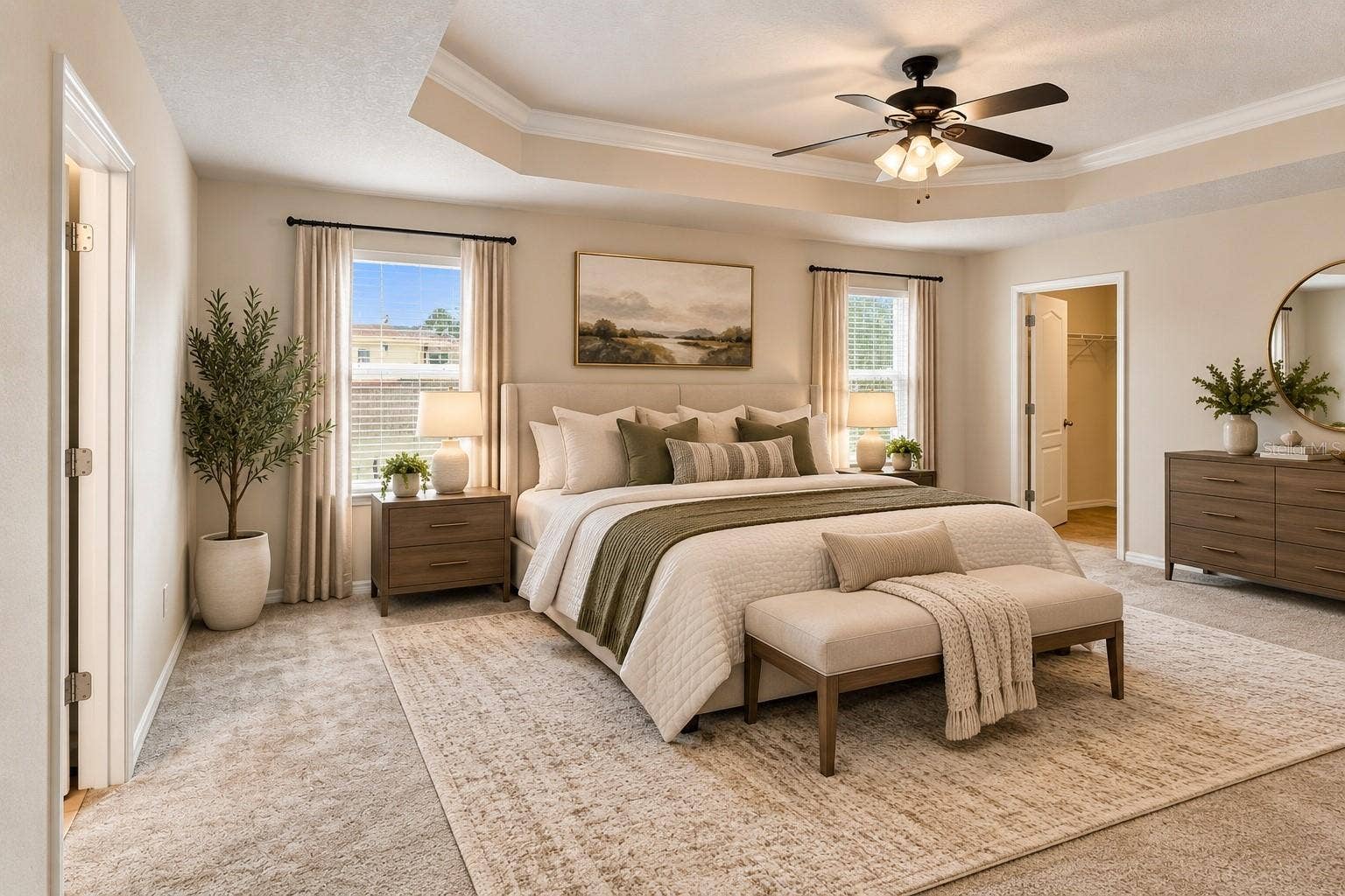 6049 FENDER COURT, Orlando, FL 32837 Virtual Staging Primary bedroom