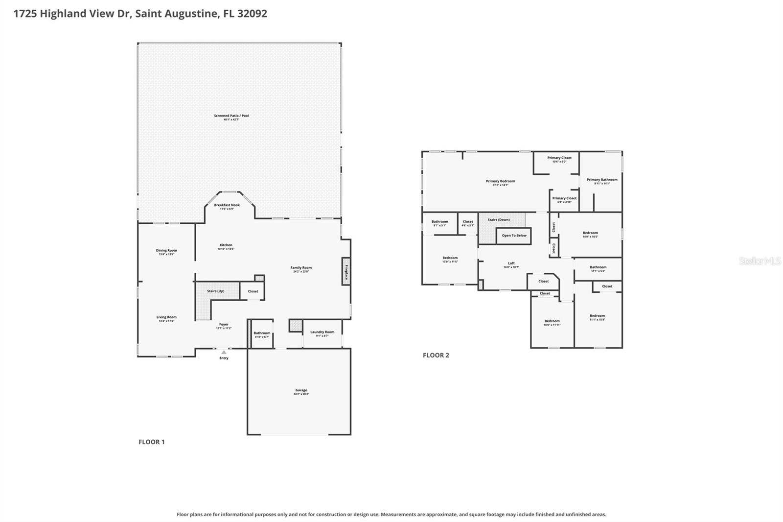 1725 HIGHLAND VIEW DRIVE, St Augustine, FL 32092