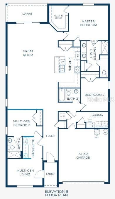 Floor Plan -Model home - actual features may vary.