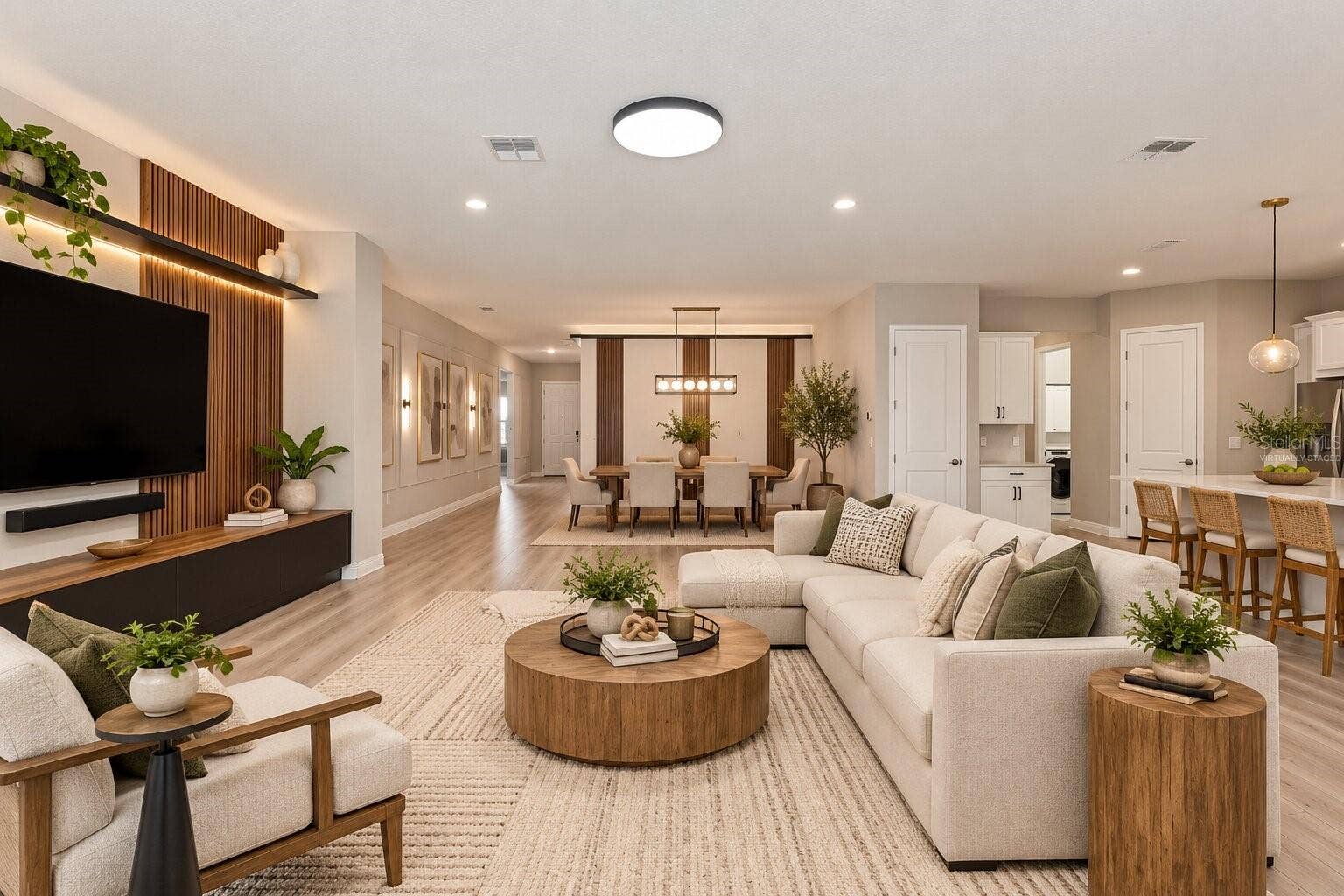 19058 PLANETREE STREET, Orlando, FL 32827 Virtually Staged! Spacious living room with open-concept design.