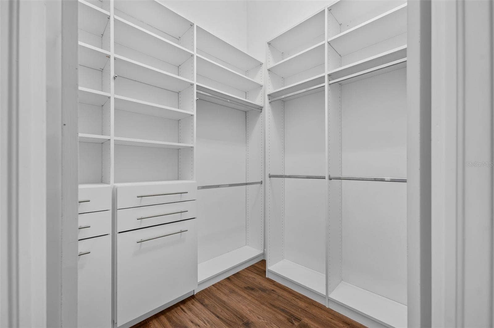 The primary retreat featues a large walk-in closet.