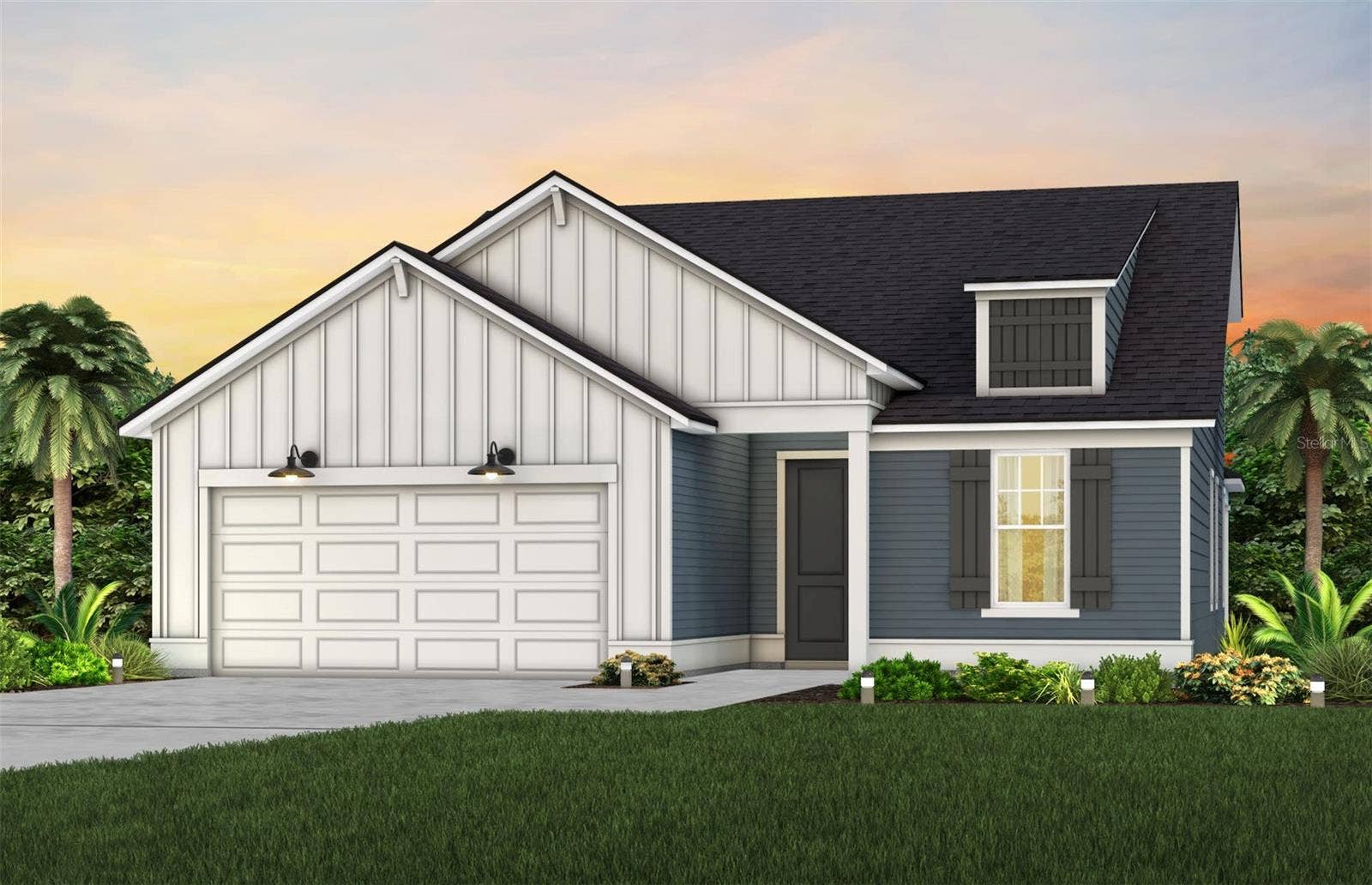 82 LAKE MANATEE DRIVE, Palm Coast, FL 32164 Rendering of home, color scheme is for representation purposes only.