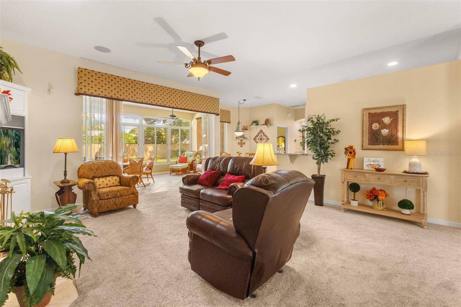 Family Room overlooking the Florida Room