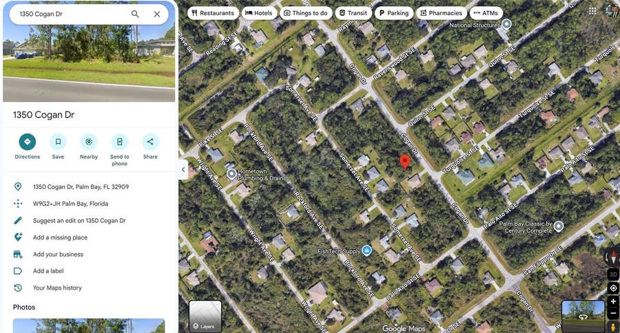 Property photo for 1350 COGAN DRIVE SE, Palm Bay, FL
