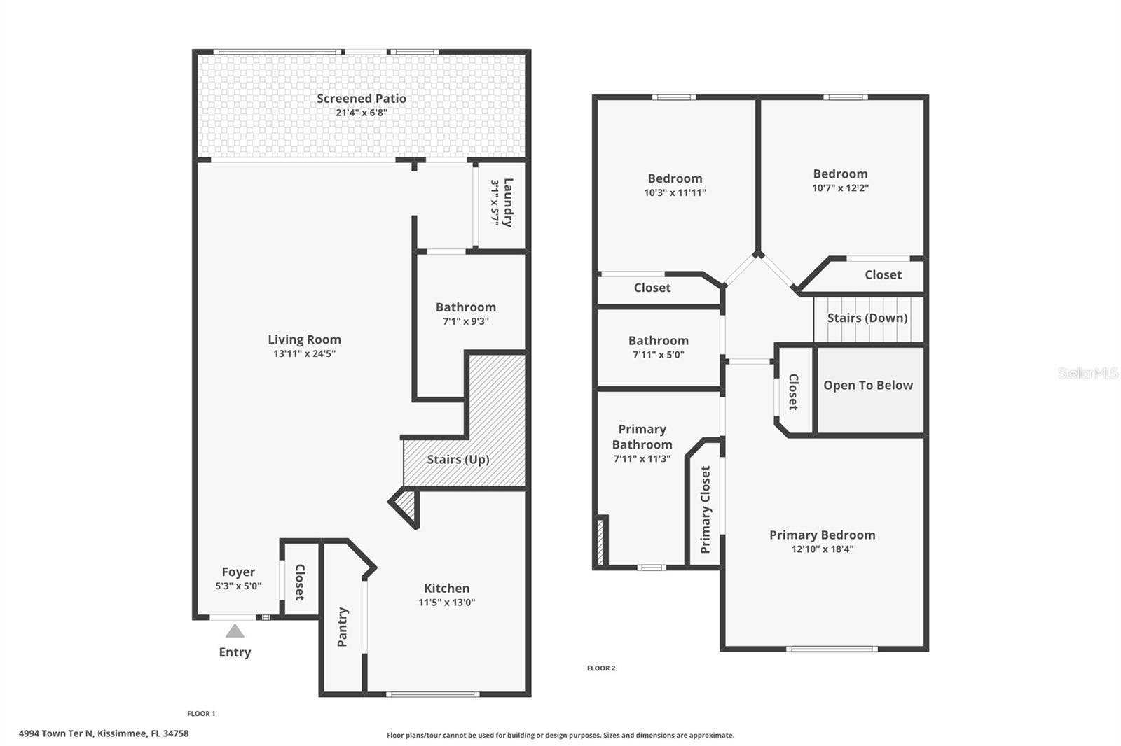 4994 TOWN TERRACE N, Kissimmee, FL 34758 Floor Plan