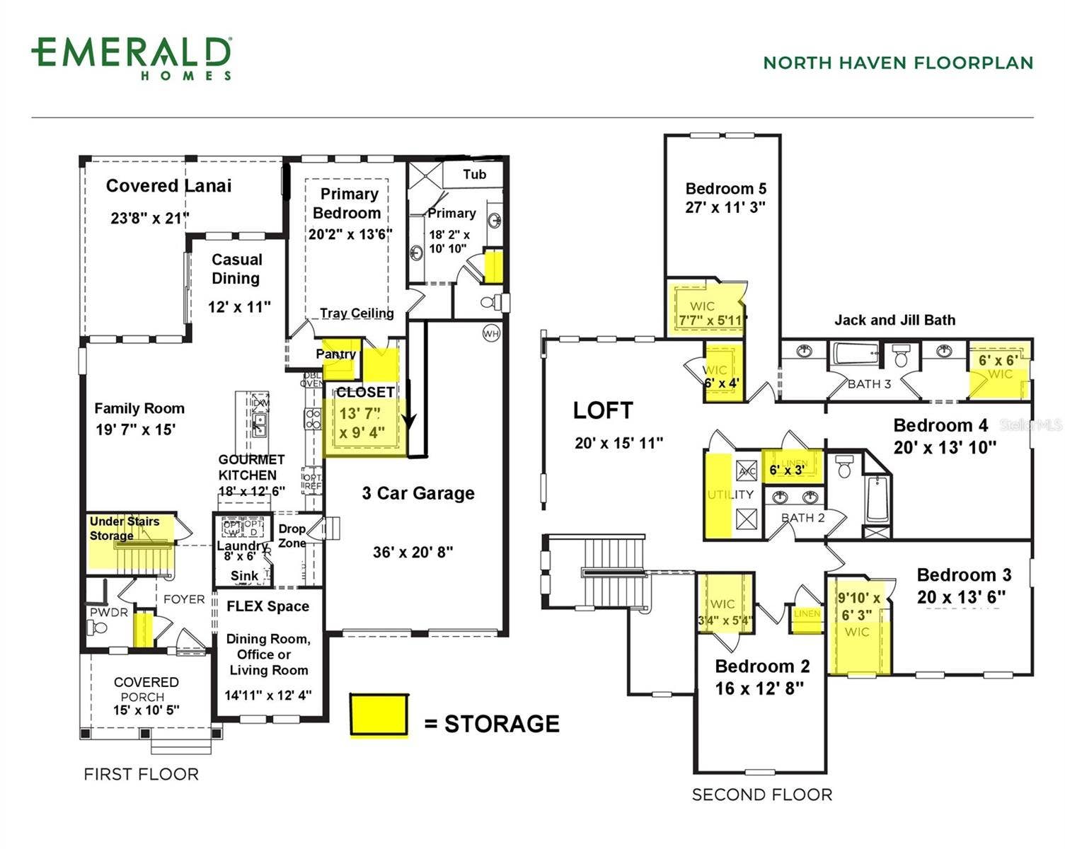 10048 BEACH PORT DRIVE, Winter Garden, FL 34787 North Haven Floor Plan