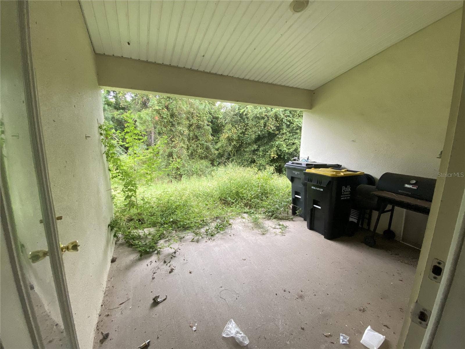 View of the Lanai from the Living Door.