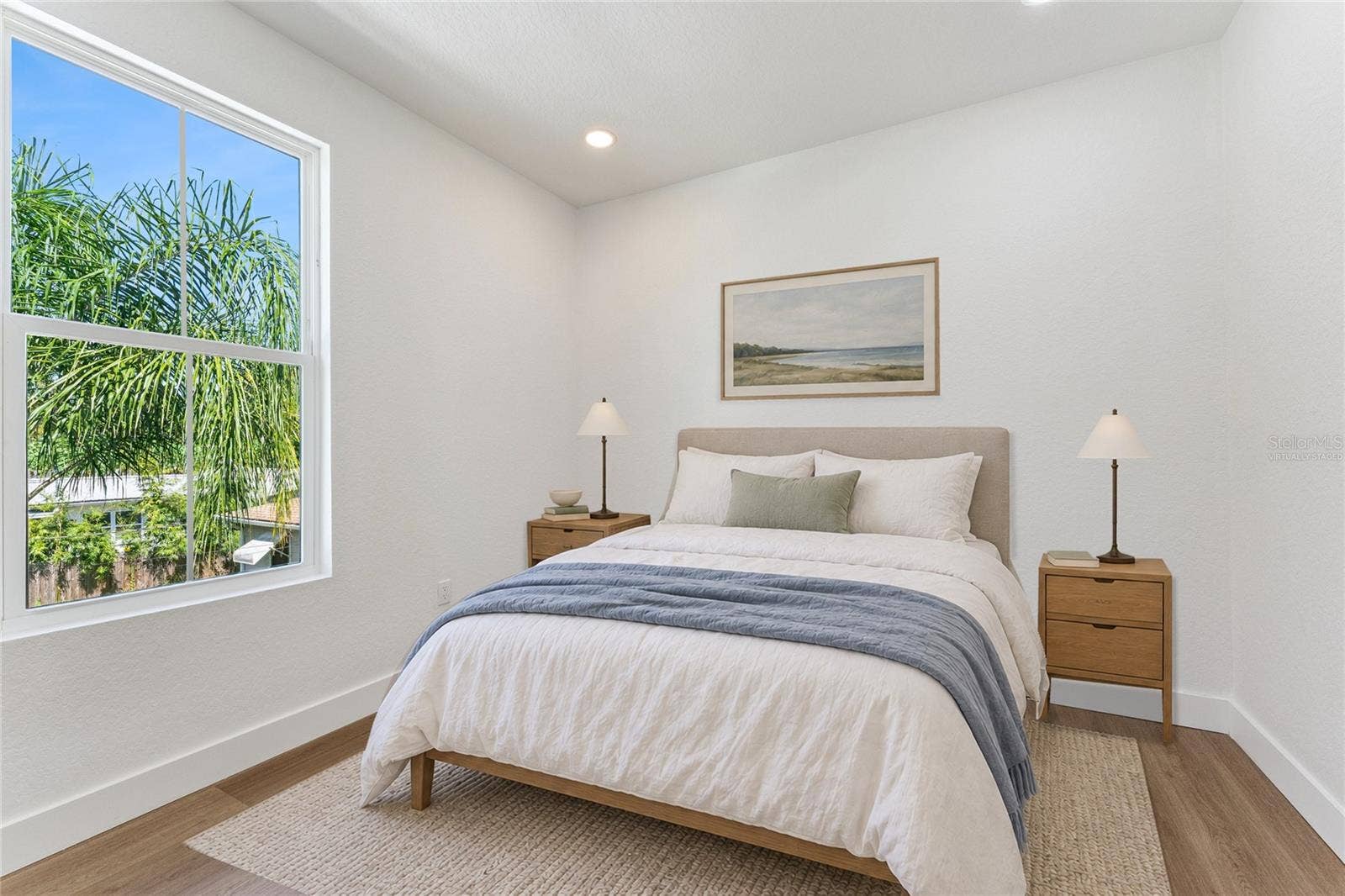 3456 FAIRWAY LANE, Orlando, FL 32804 Virtually Staged - A tall window brings natural light and a leafy outlook into this room.