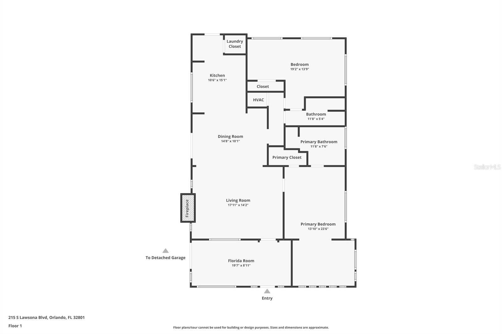 215 S LAWSONA BOULEVARD, Orlando, FL 32801 Floor Plan
