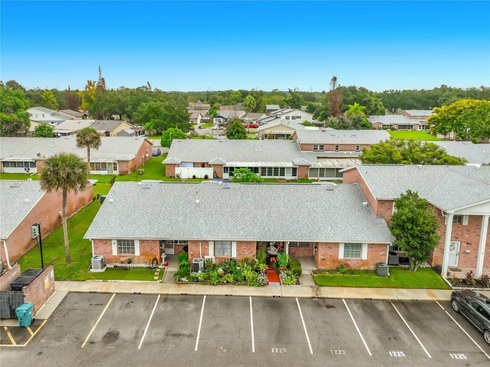 1225 CARRIAGE LANE, #1, Orlando, FL 32807 Aerial view of the community and convenient residential setting.