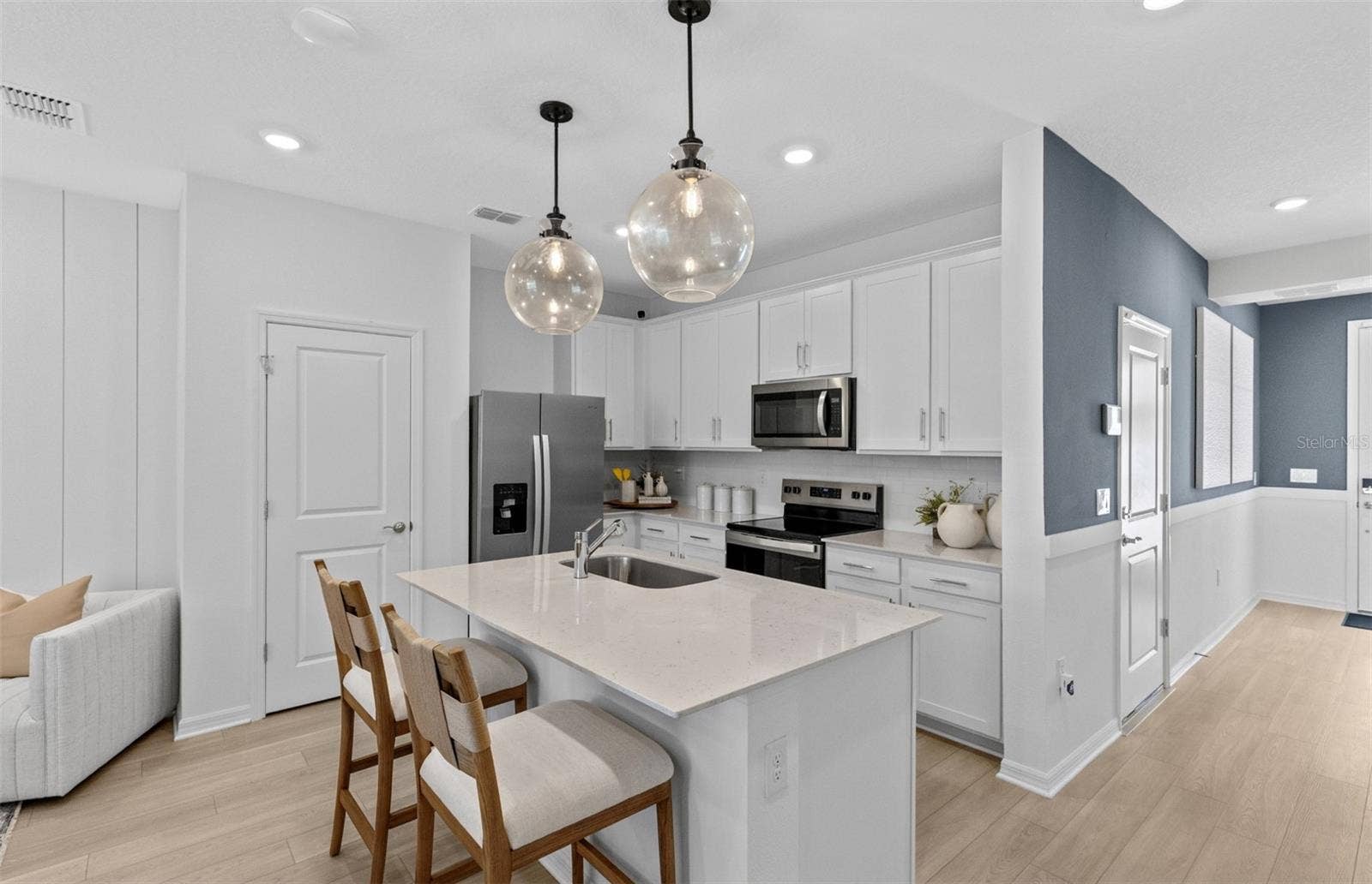 Model Home Design Only. Pictures and furnishings are for illustrative purposes only. Elevations, colors and options may vary. Furniture is for model home staging only.