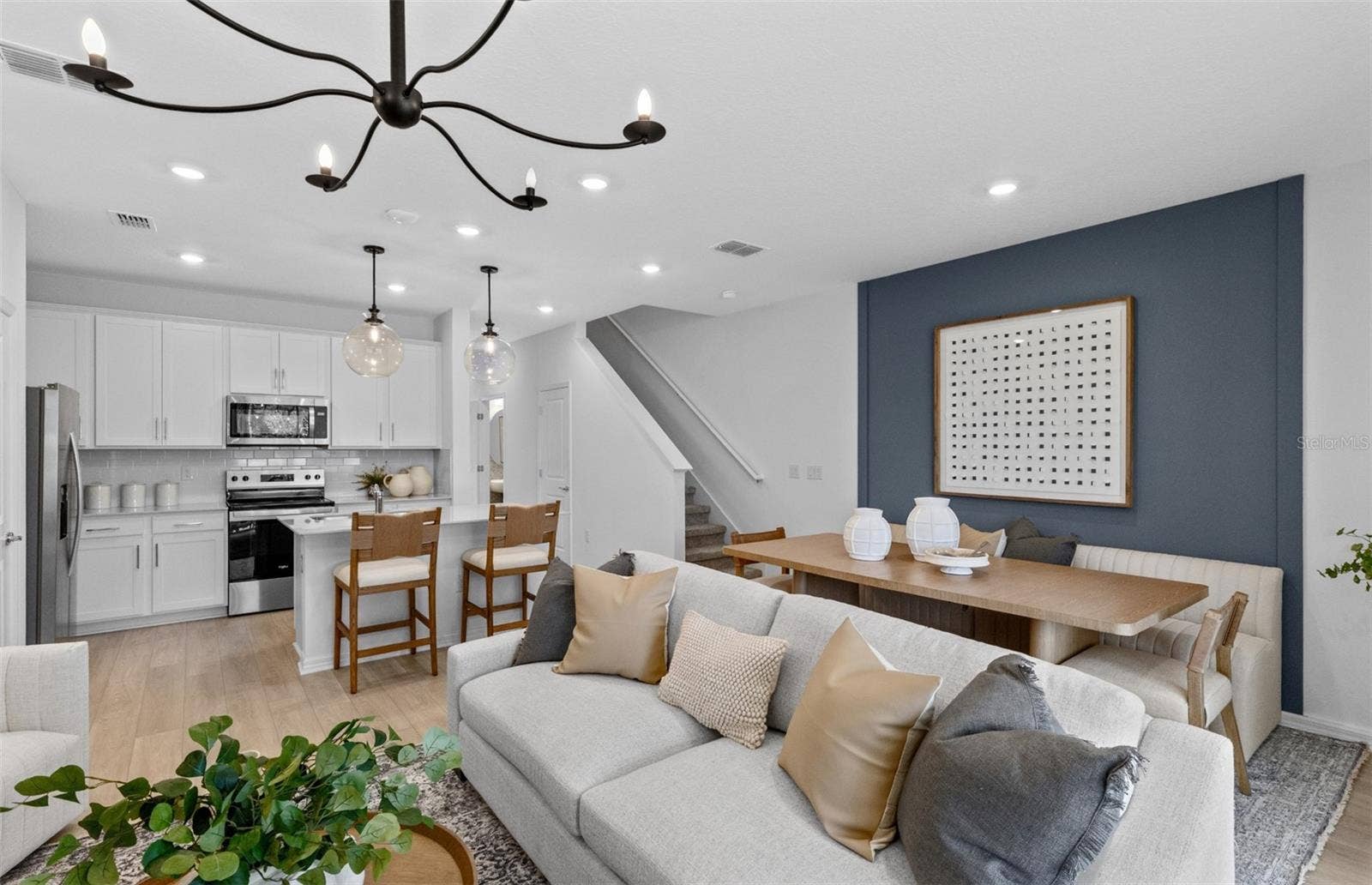 Model Home Design Only. Pictures and furnishings are for illustrative purposes only. Elevations, colors and options may vary. Furniture is for model home staging only.