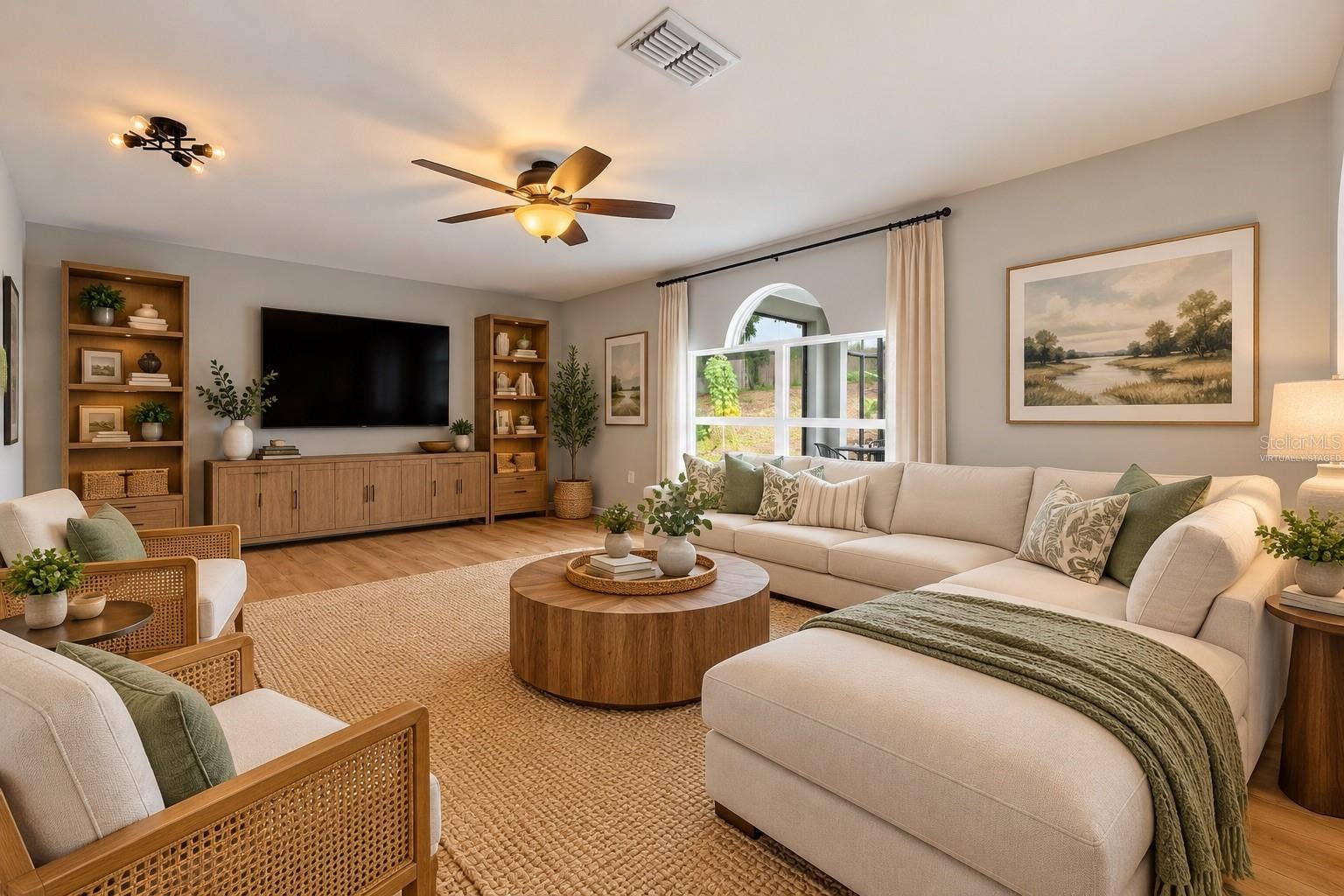 Family Room - Virtually Staged