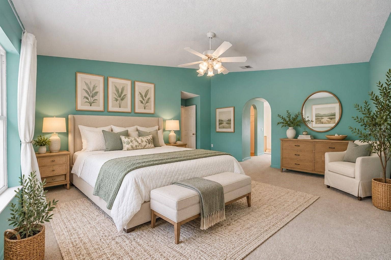 Primary Bedroom - Virtually Staged