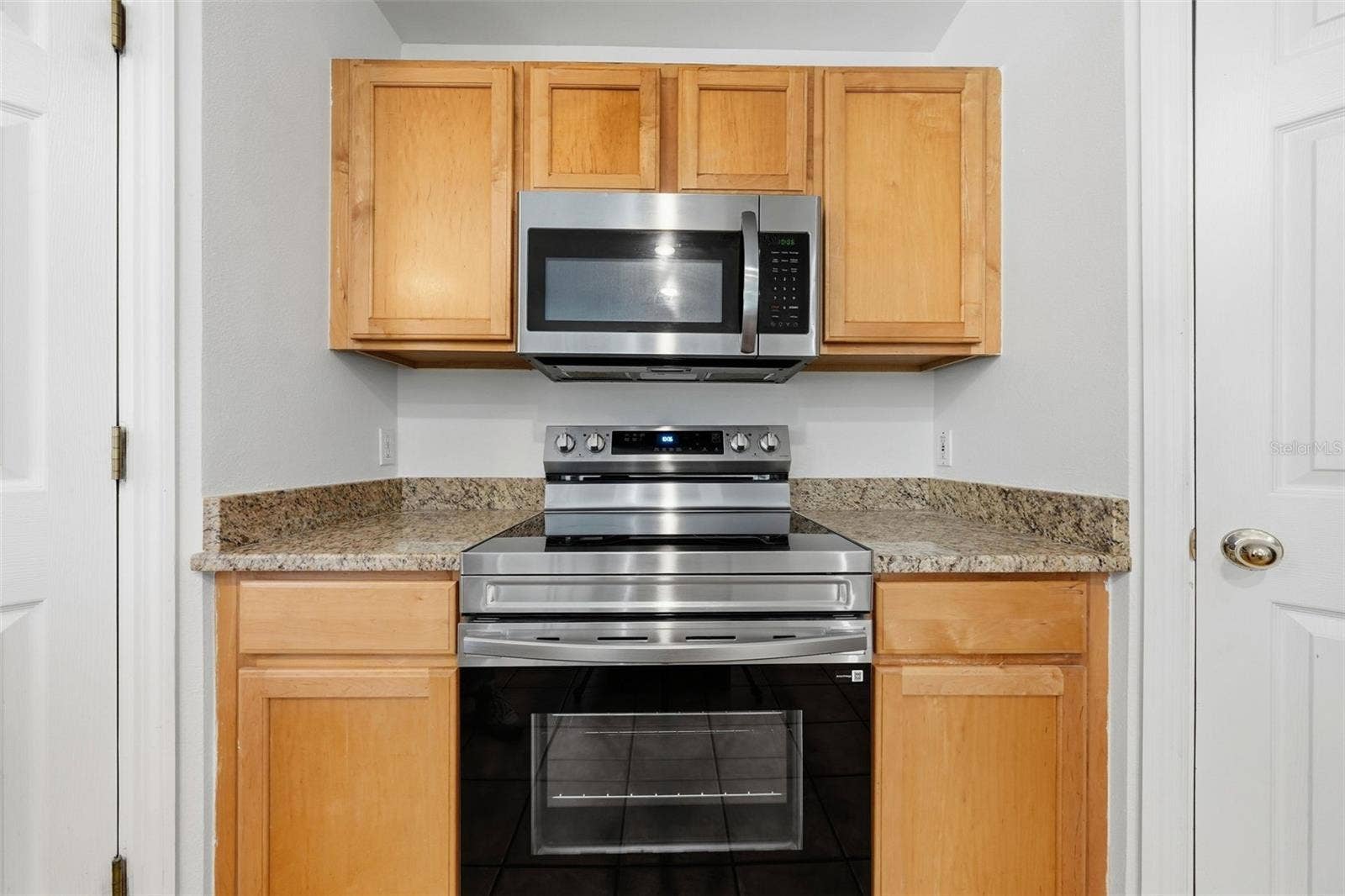 Pantries on both sides of the Stove
