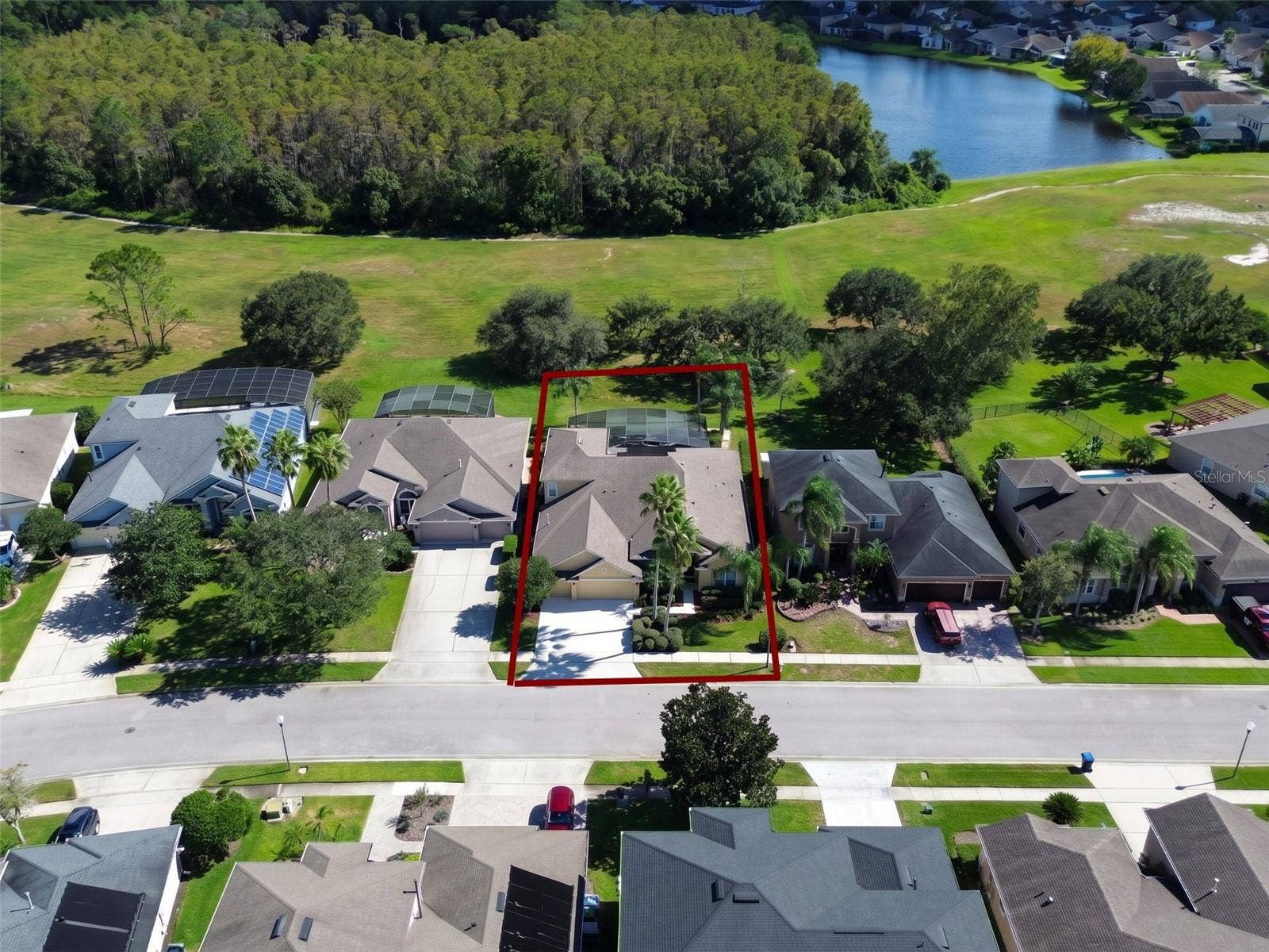 INCREDIBLE AERIAL VIEW OF THIS BEAUTIFUL POOL HOME IN THE DESIRABLE GATED COMMUNITY OF EASTWOOD! Perfectly positioned on a beautifully landscaped lot with NO REAR NEIGHBORS, this exceptional property backs to EXPANSIVE OPEN GREEN SPACE AND A PEACEFUL NATURAL SETTING! Enjoy the privacy and tranquility of your own backyard retreat, surrounded by mature trees, lush landscaping, and picturesque views. A WONDERFUL OPPORTUNITY TO ENJOY FLORIDA LIVING WITH ADDED PRIVACY AND BEAUTIFUL OPEN VIEWS!