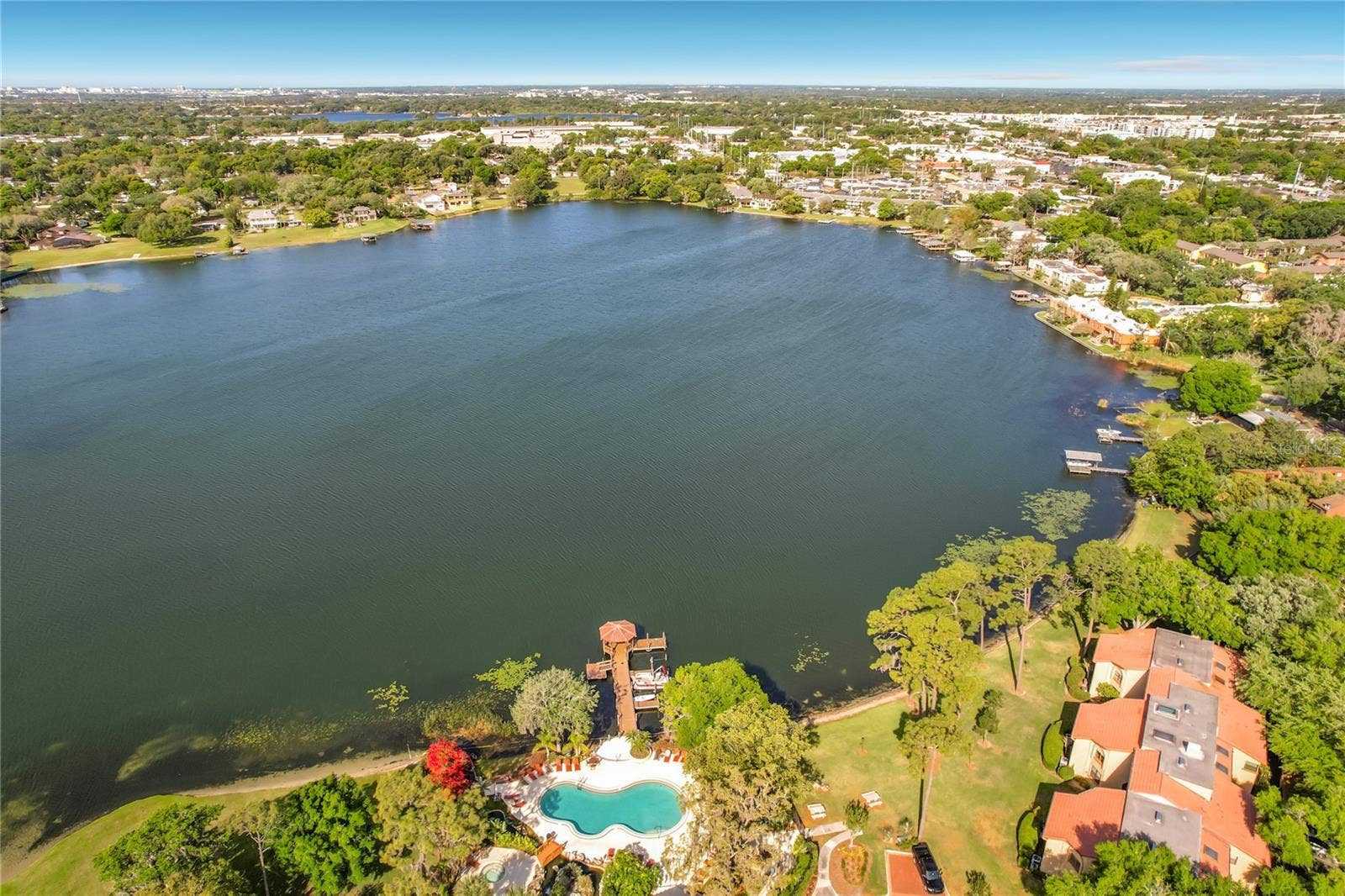 1275 SAINT TROPEZ CIRCLE, #1275, Orlando, FL 32806 Dock and Lake