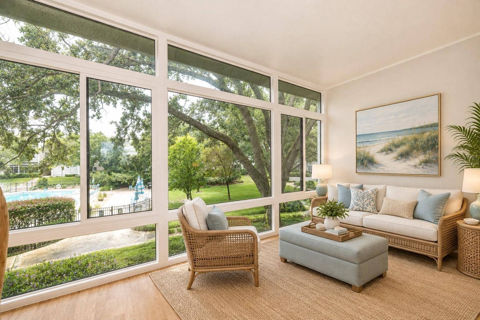 700 MELROSE AVENUE, #M23, Winter Park, FL 32789 Florida room virtually staged. new energy efficient windows