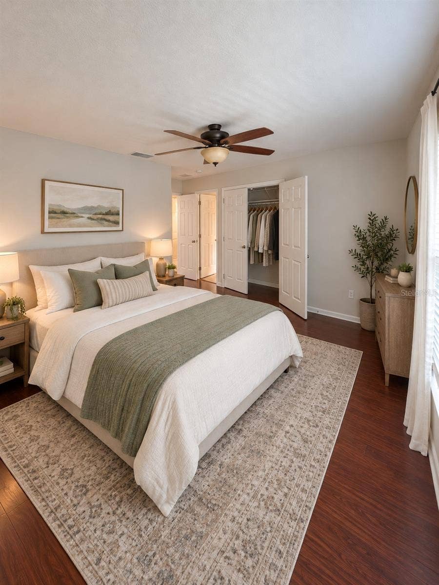 4996 TOWN TERRACE N, Kissimmee, FL 34758 Master Room virtual staging