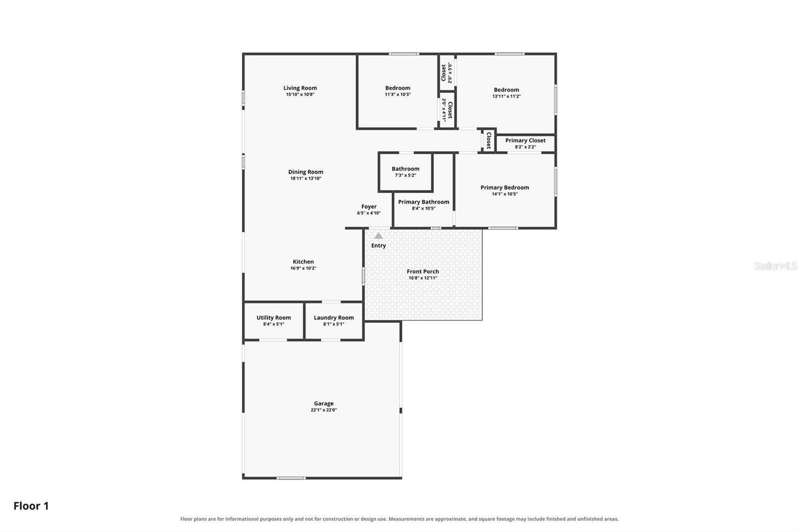 641 SHERWOOD DRIVE, Altamonte Springs, FL 32701 Floor plan