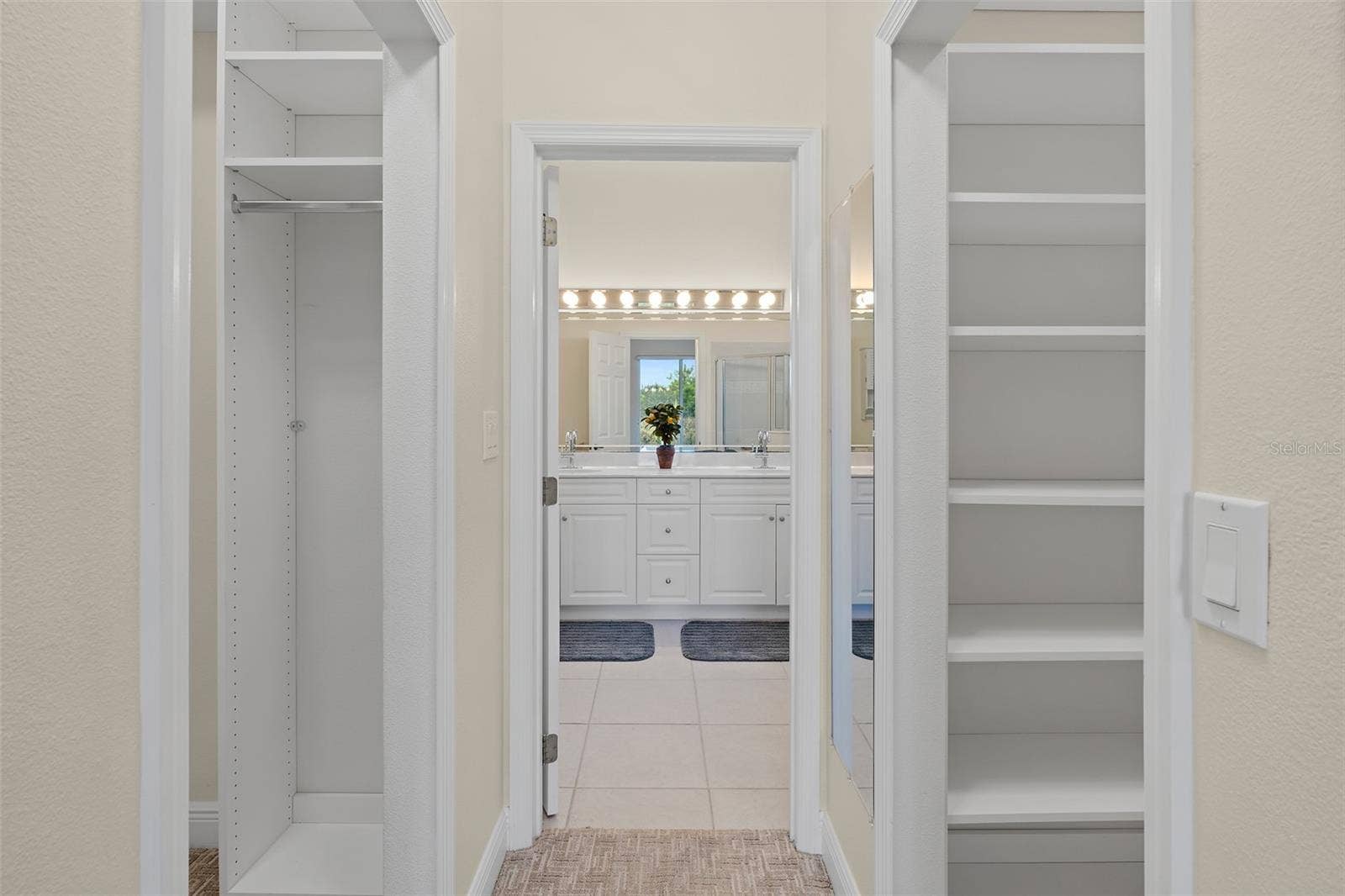Dual Walk-In Closets