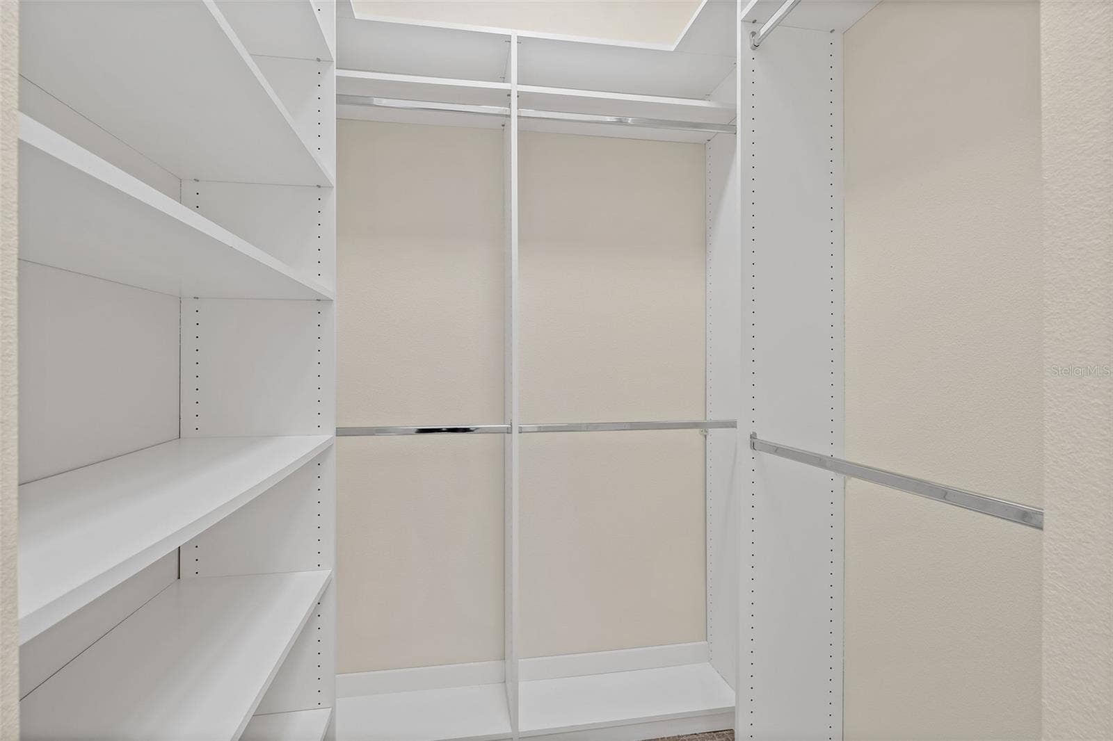 Closet with Built-In Feature