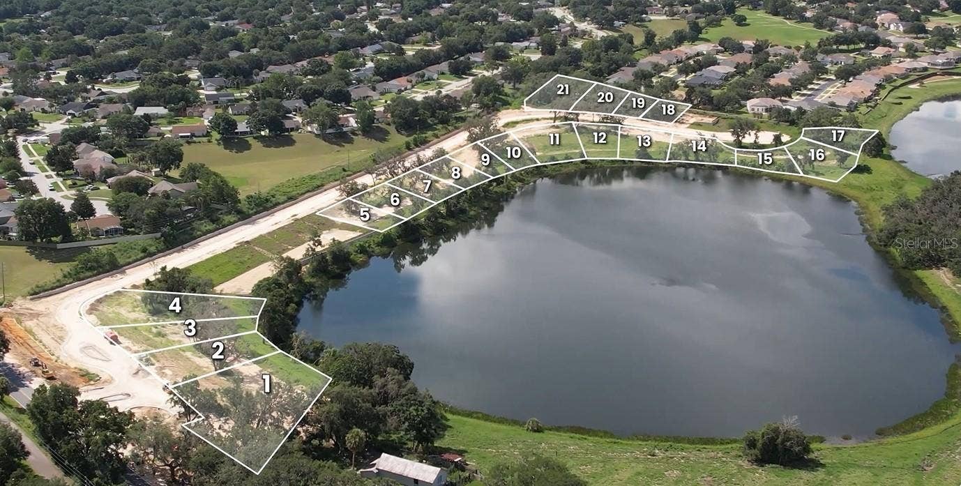 189 TRANQUIL MIRROR LAKE COURT, #Lot 4, Clermont, FL 34711 Lot Overlay