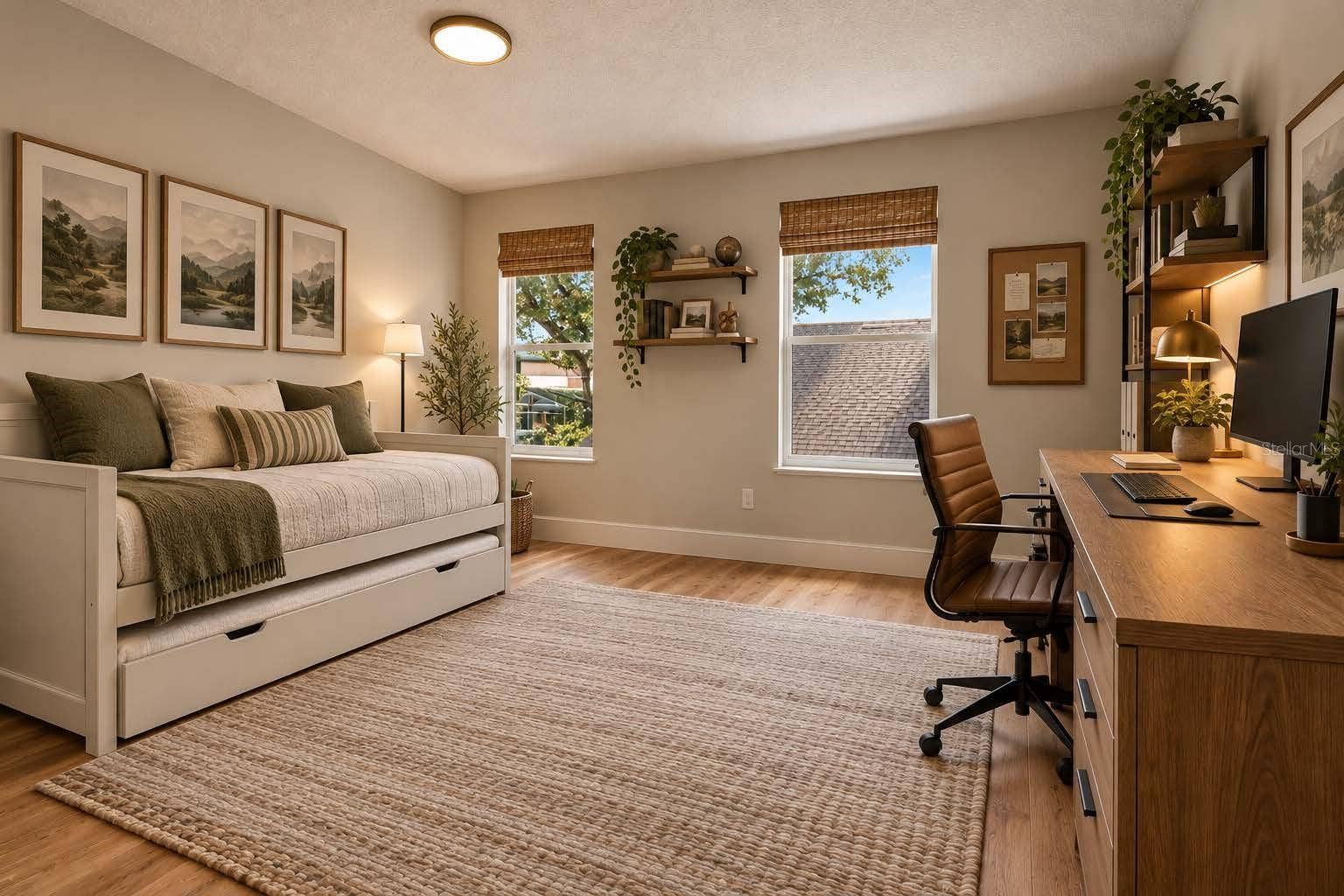 13044 BELLERIVE LANE, Orlando, FL 32828 Staged bedroom to show guest bedroom/ Office possibilities.