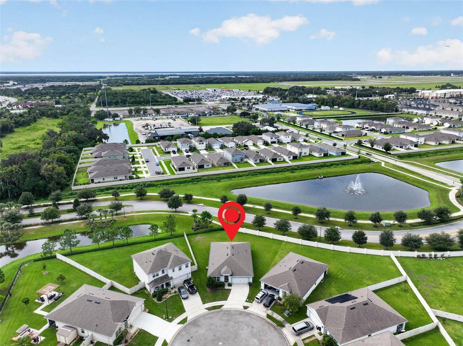 4367 LOOKING GLASS PLACE, Sanford, FL 32771 Home w/ marker showing location