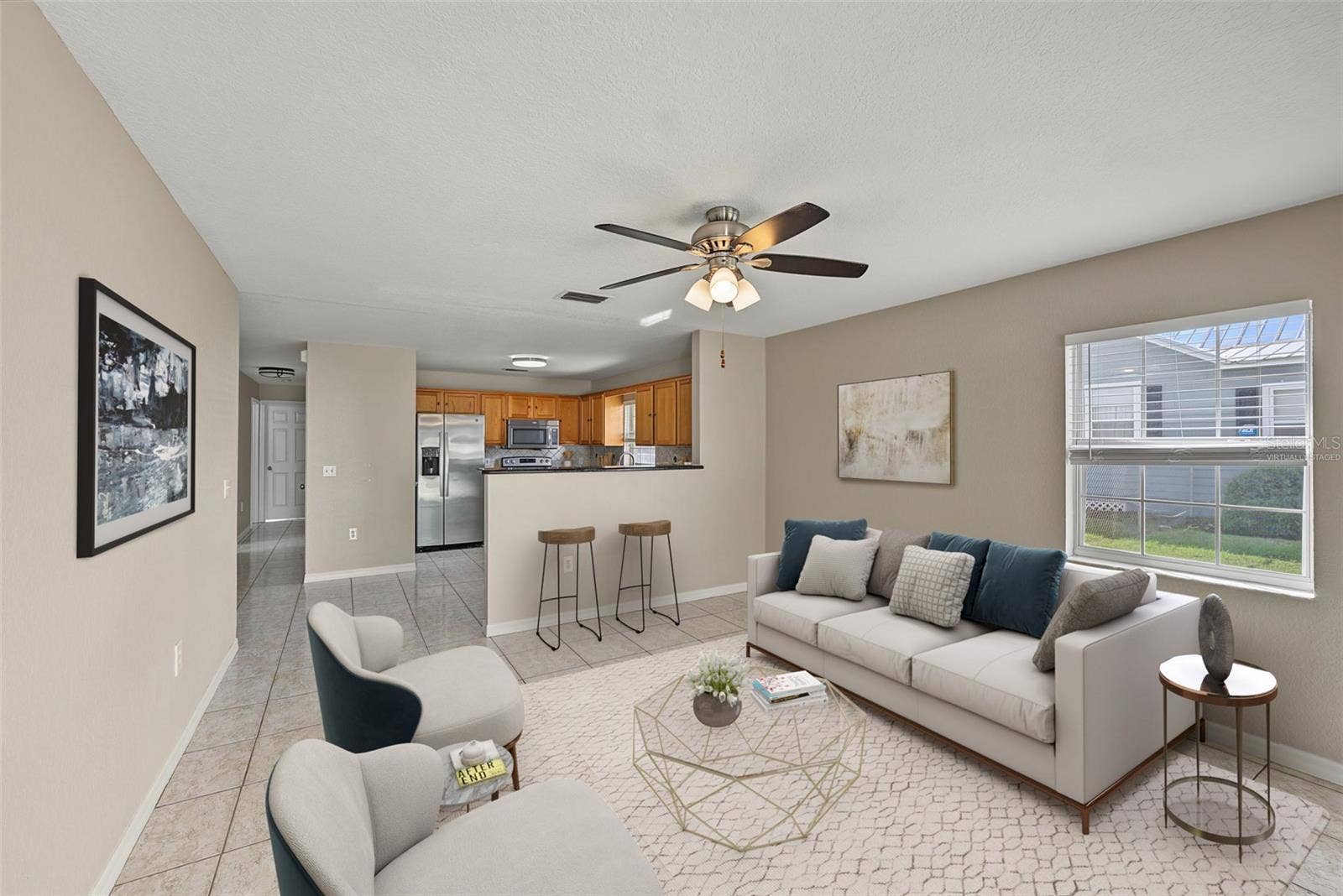 Living + Dining Combo (Virtually Staged)