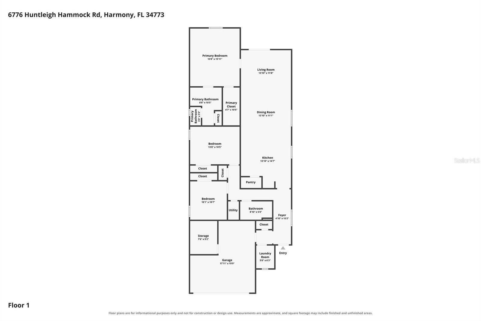 6776 HUNTLEIGH HAMMOCK ROAD, St Cloud, FL 34773
