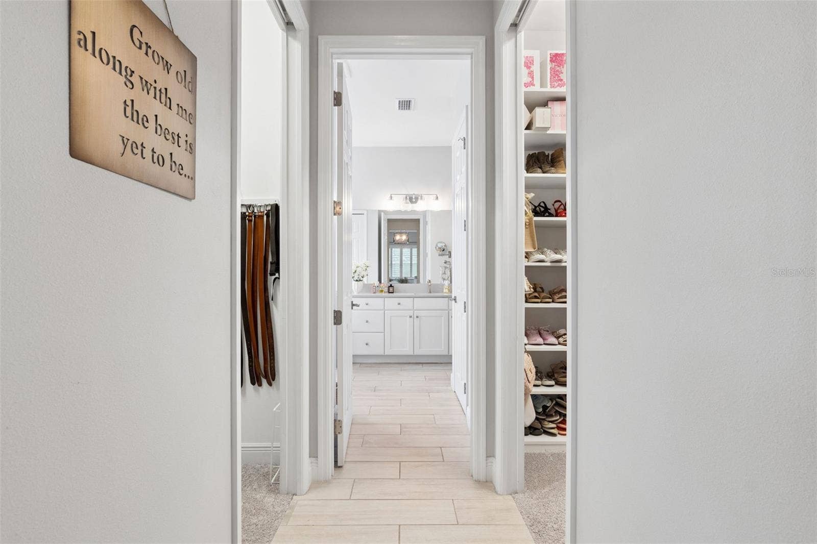 hall to primary bathroom