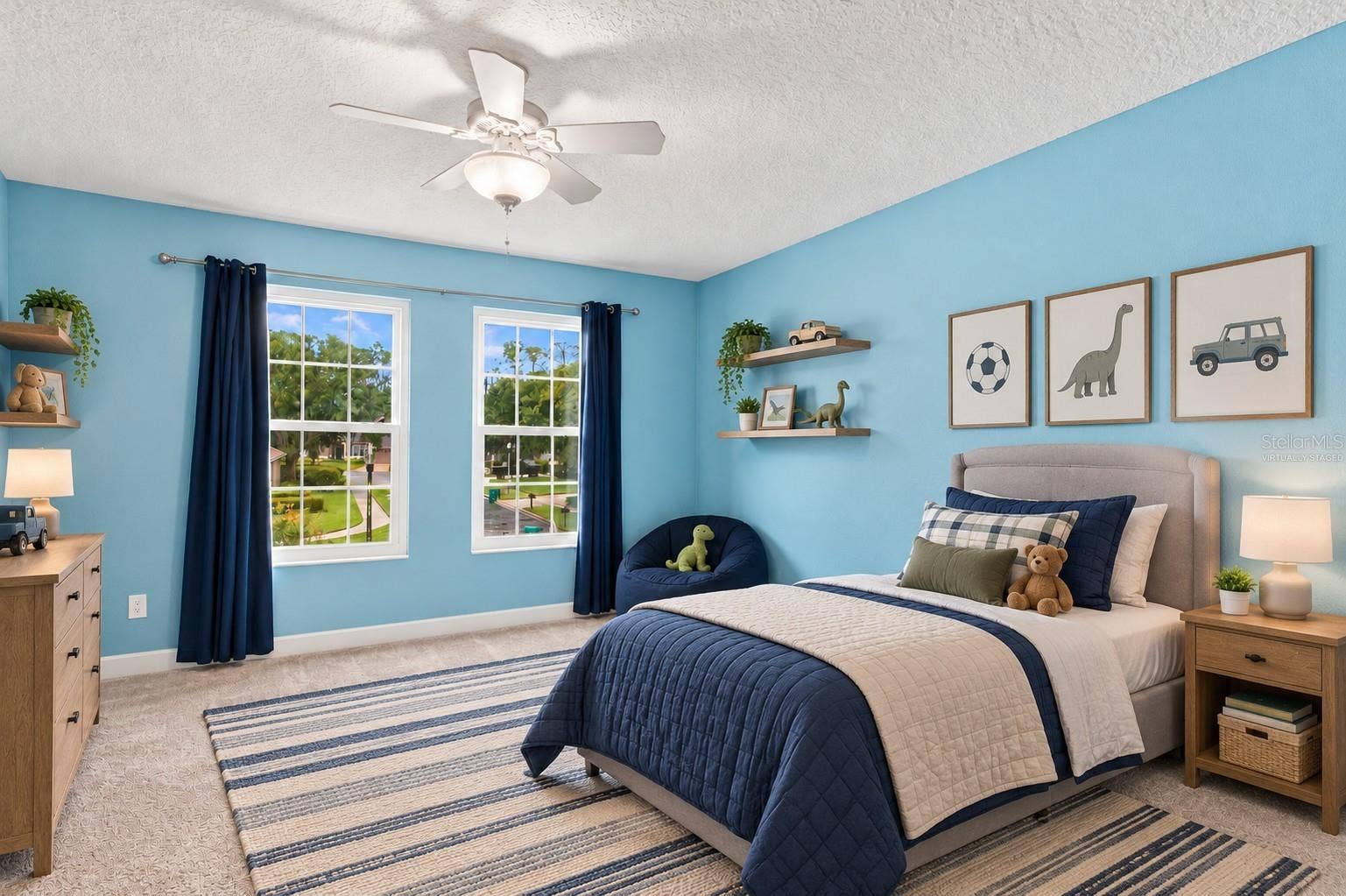 14031 ZEPHERMOOR LANE, Winter Garden, FL 34787 Bedroom 2 virtually staged