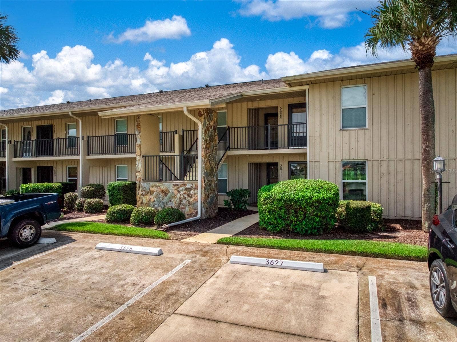 Front of condo