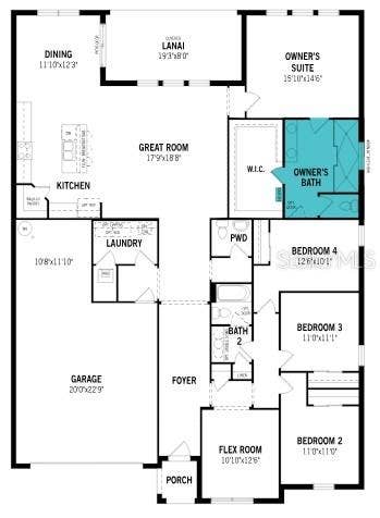 Waterbrooke Lot 6071 with the super shower upgrade