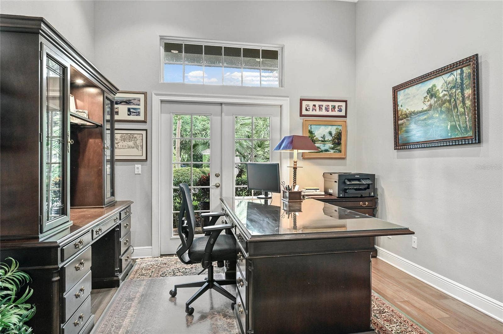 Downstairs office with front exposure