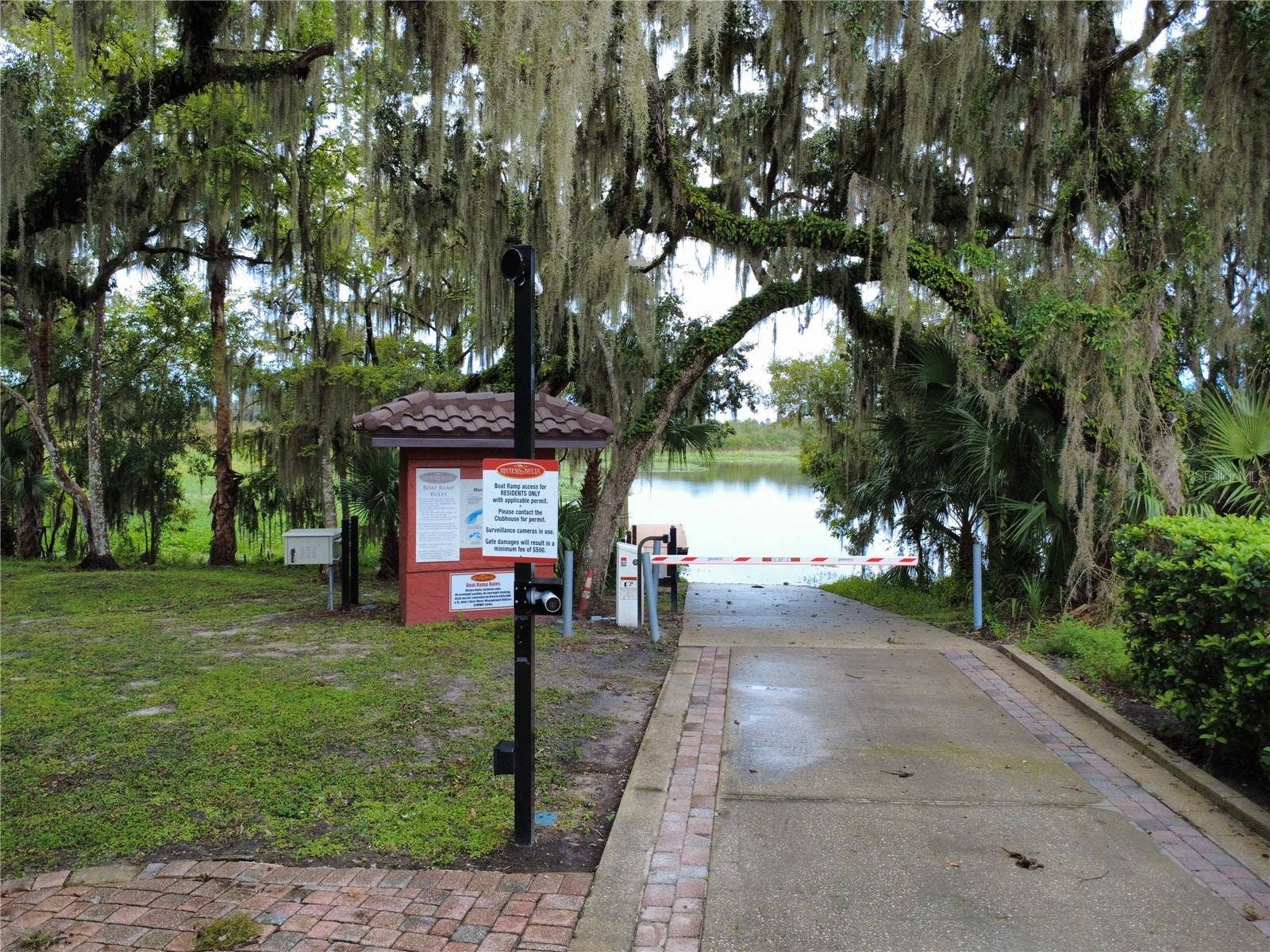 Private community boat ramp