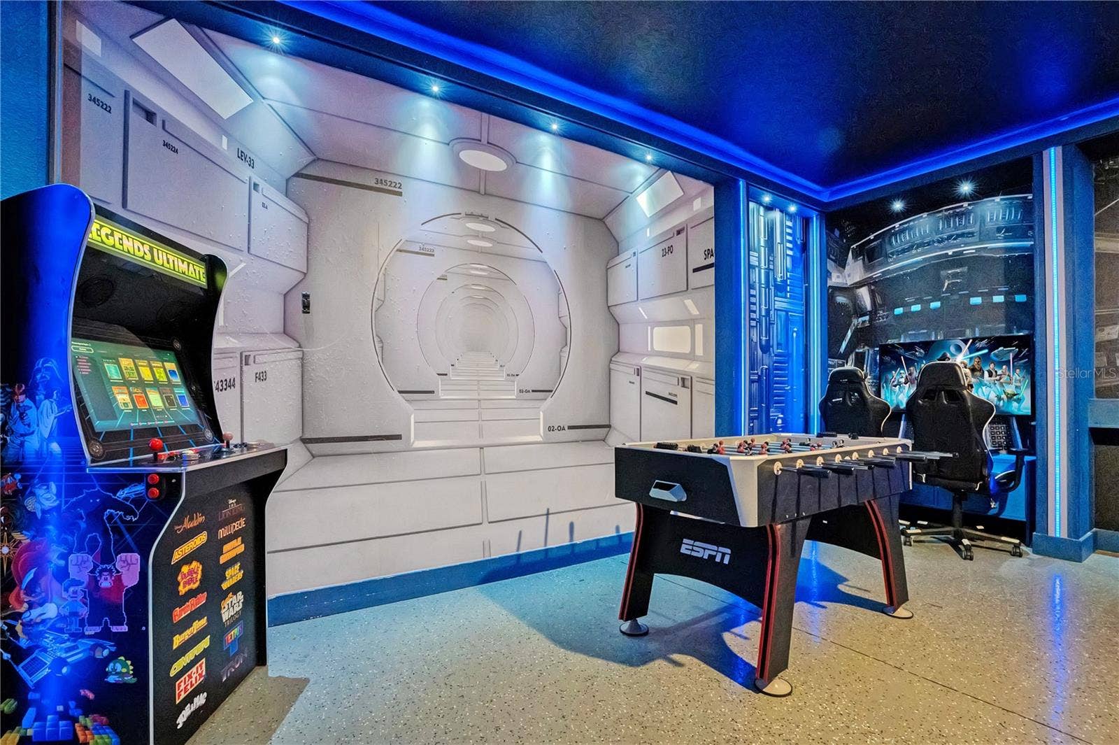 7704 WESTLAND DRIVE, Kissimmee, FL 34747 Arcade games, foosball, and PlayStation stations - entertainment for every generation