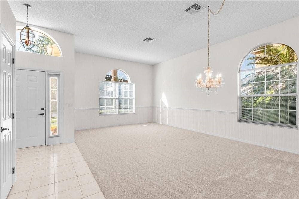 dining room and living room area