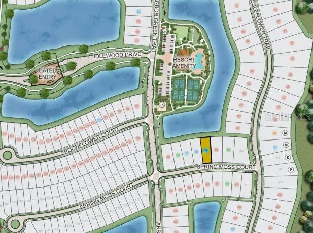 5422 Spring Moss Court Site Map