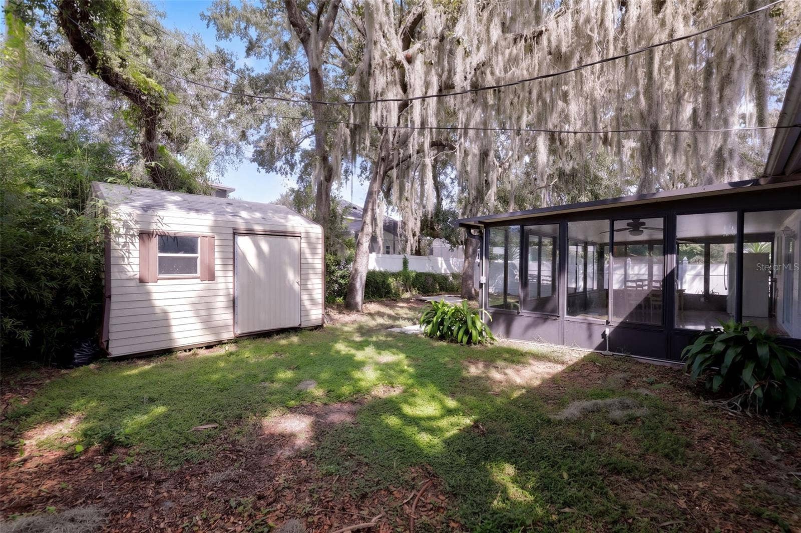 Back Yard with Shed