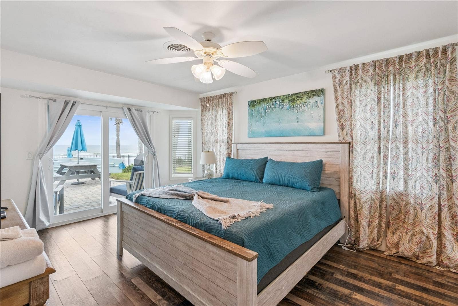 Bedroom 3 is ocean front and has access to the Jack and Jill bathroom